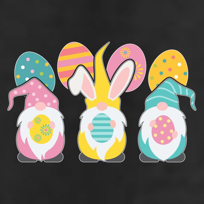 Cute Easter Holiday Gnomes 7 Panel Mesh Trucker Snapback Hat