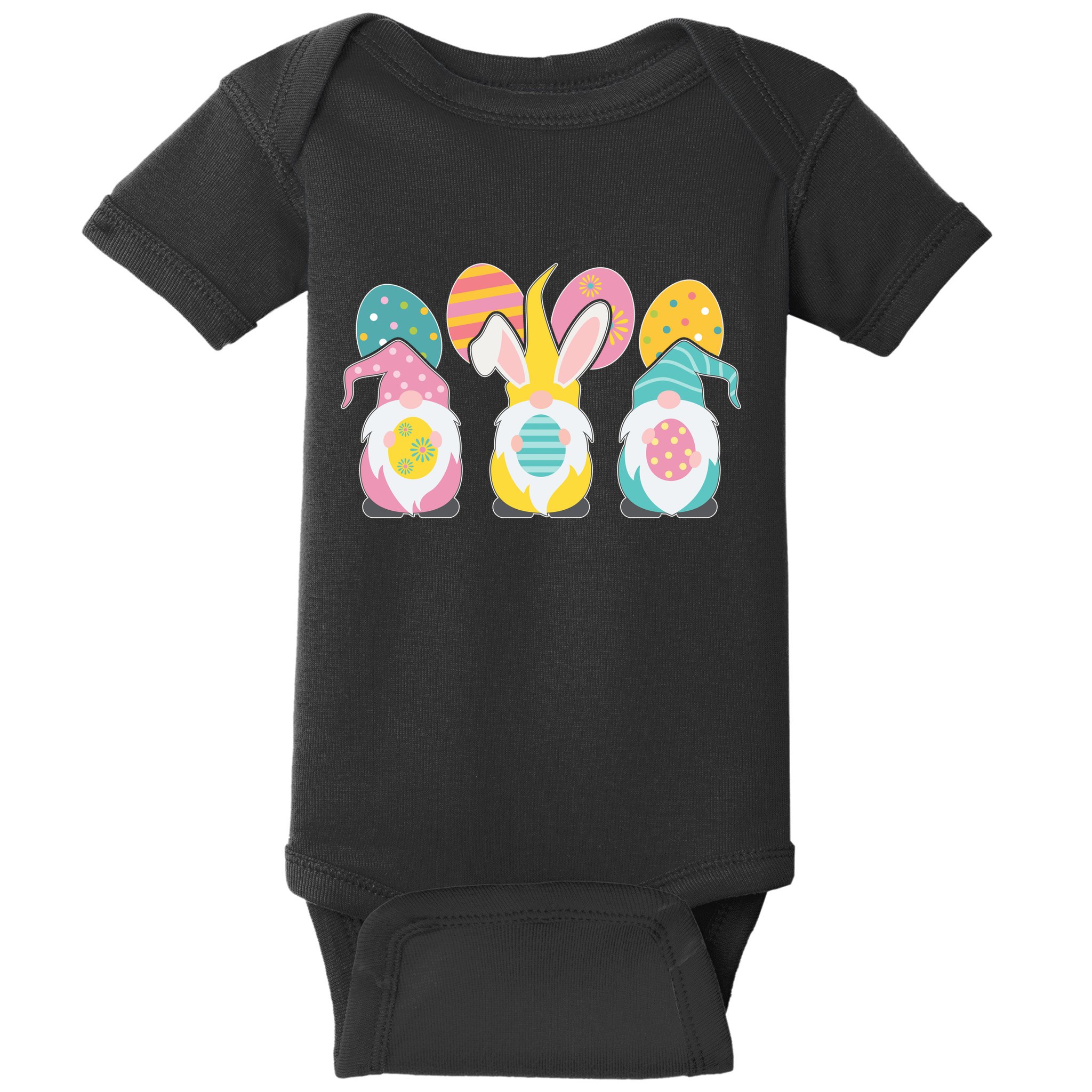 Cute Easter Holiday Gnomes Baby Bodysuit