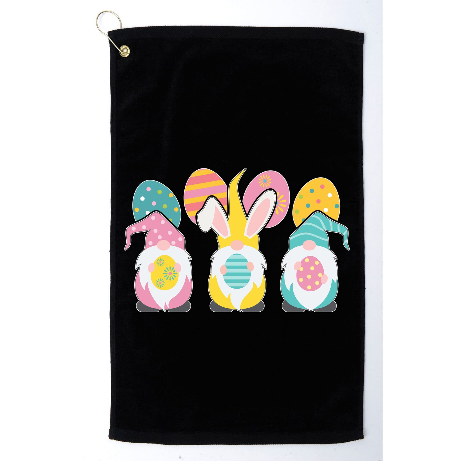 Cute Easter Holiday Gnomes Golf Towel