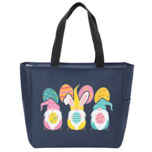 Cute Easter Holiday Gnomes Zip Tote Bag