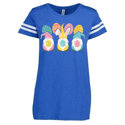 Cute Easter Holiday Gnomes Enza Ladies Jersey Football T-Shirt