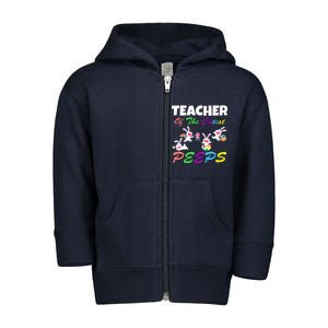 Cute Easter: Teacher Of The Cutest Peeps Toddler Zip Fleece Hoodie