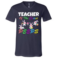 Cute Easter: Teacher Of The Cutest Peeps V-Neck T-Shirt