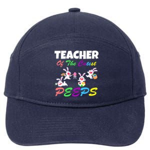 Cute Easter: Teacher Of The Cutest Peeps 7-Panel Snapback Hat