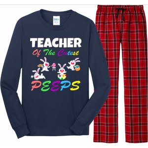 Cute Easter: Teacher Of The Cutest Peeps Long Sleeve Pajama Set