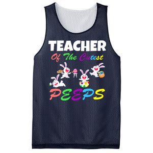 Cute Easter: Teacher Of The Cutest Peeps Mesh Reversible Basketball Jersey Tank