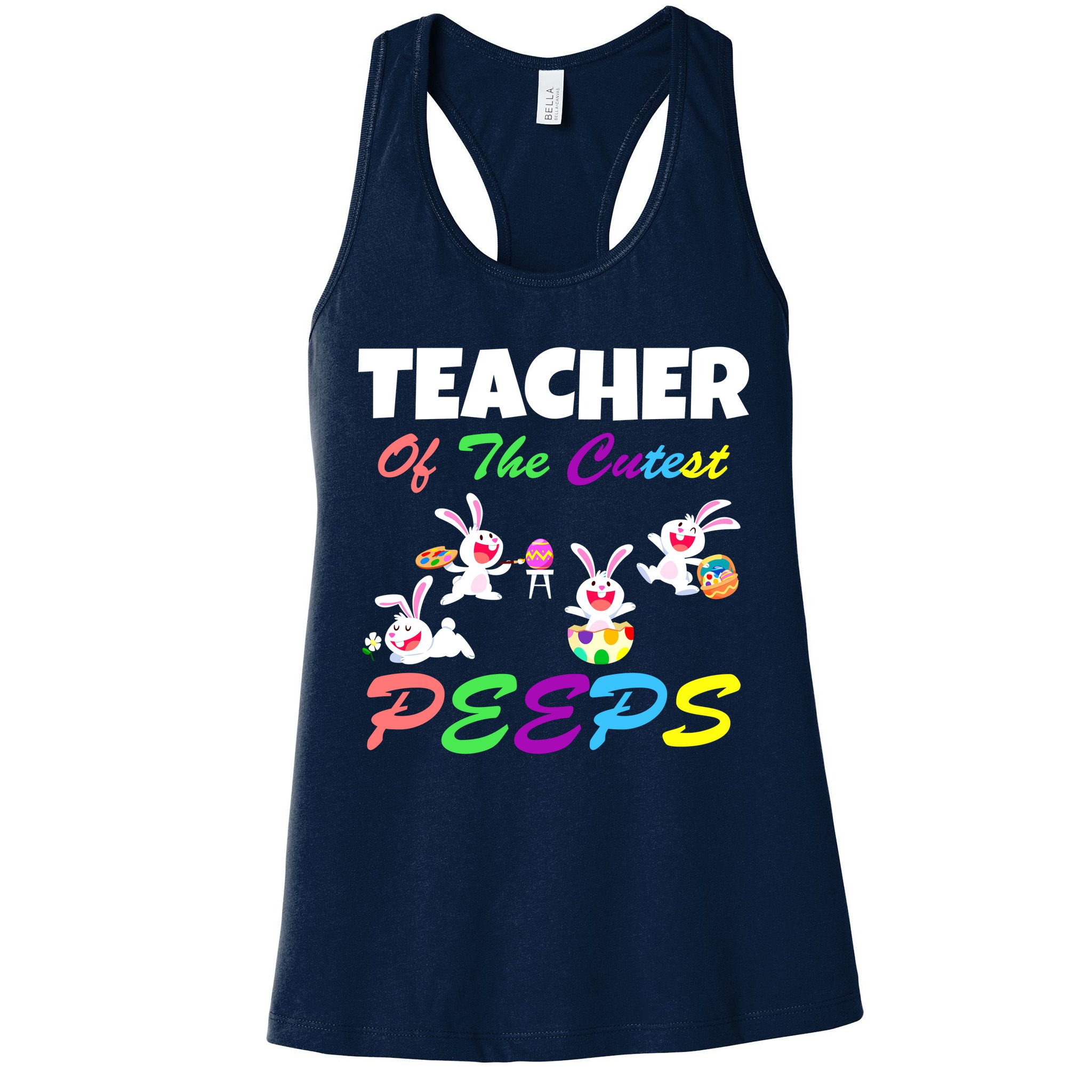 Cute Easter: Teacher Of The Cutest Peeps Womens Tank Top