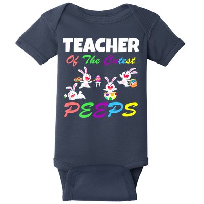 Cute Easter: Teacher Of The Cutest Peeps Baby Bodysuit