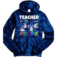 Cute Easter: Teacher Of The Cutest Peeps Tie Dye Hoodie