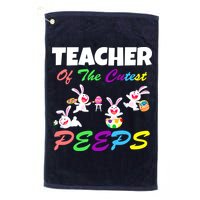 Cute Easter: Teacher Of The Cutest Peeps Golf Towel