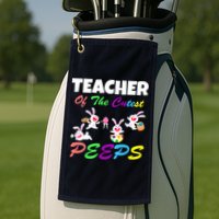Cute Easter: Teacher Of The Cutest Peeps Golf Towel