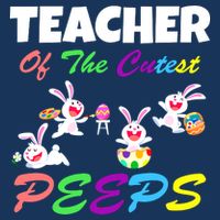 Cute Easter: Teacher Of The Cutest Peeps Golf Towel