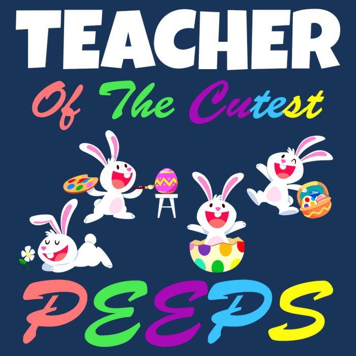 Cute Easter: Teacher Of The Cutest Peeps Golf Towel