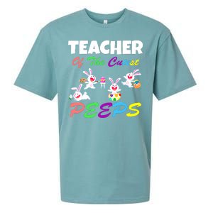 Cute Easter: Teacher Of The Cutest Peeps Sueded Cloud Jersey T-Shirt