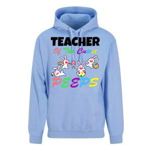 Cute Easter: Teacher Of The Cutest Peeps Unisex Surf Hoodie