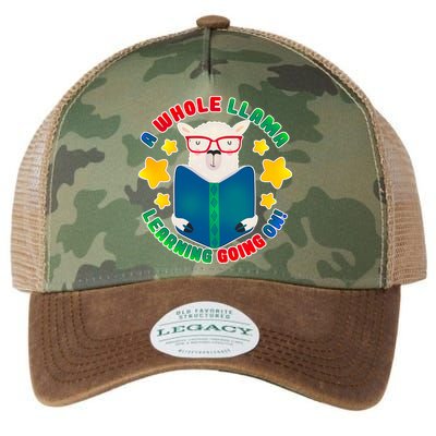Cute Educational - A Whole Llama Learning Legacy Tie Dye Trucker Hat