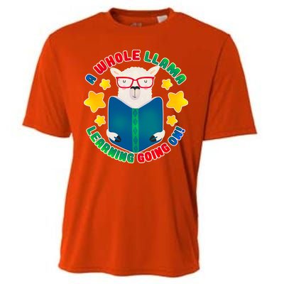 Cute Educational - A Whole Llama Learning Cooling Performance Crew T-Shirt