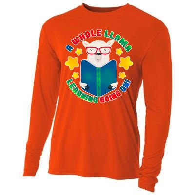 Cute Educational - A Whole Llama Learning Cooling Performance Long Sleeve Crew