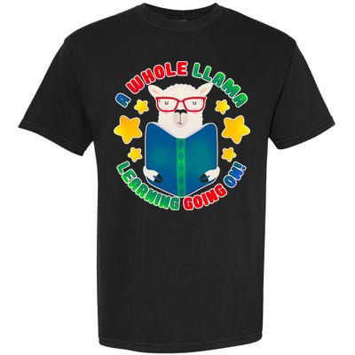 Cute Educational - A Whole Llama Learning Garment-Dyed Heavyweight T-Shirt