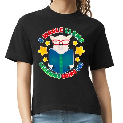 Cute Educational - A Whole Llama Learning Comfort Colors Boxy T-Shirt