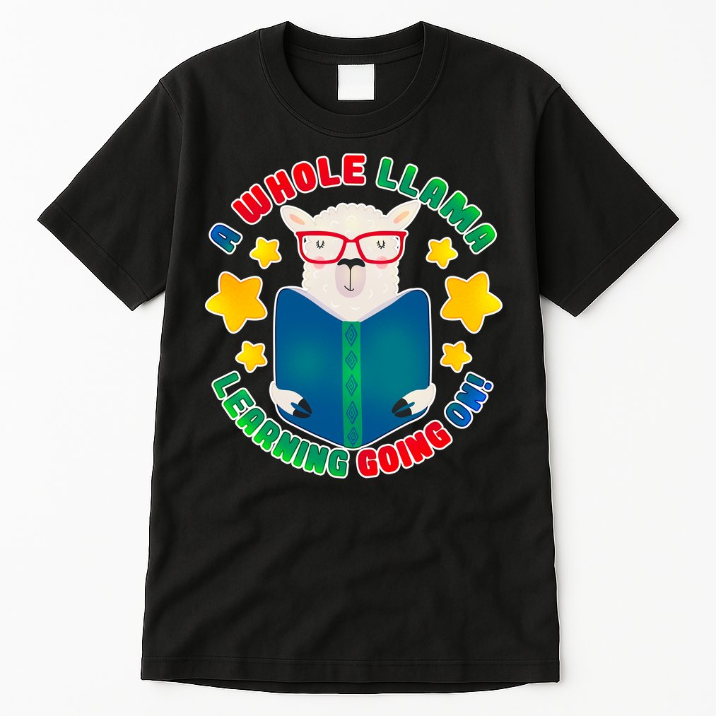 Cute Educational - A Whole Llama Learning Tall T-Shirt
