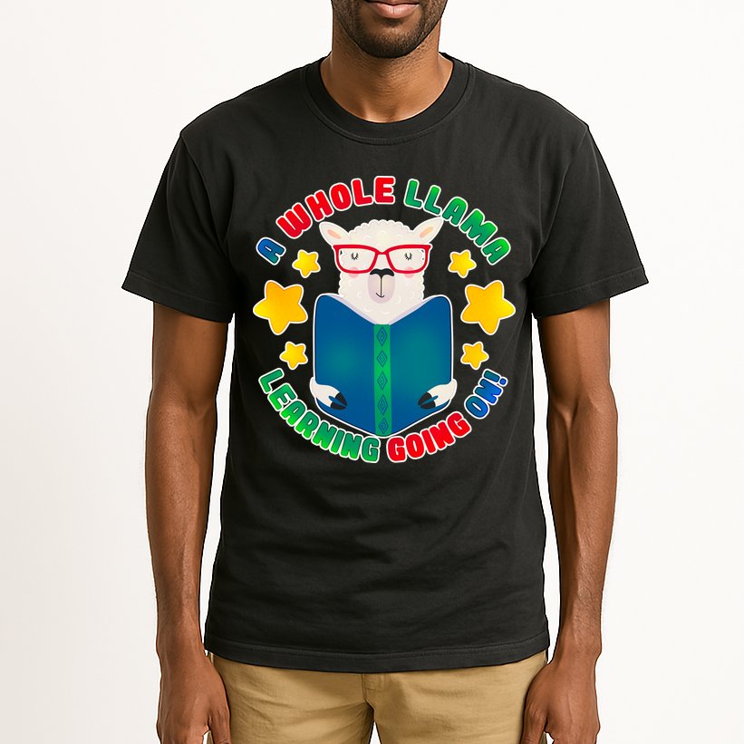 Cute Educational - A Whole Llama Learning Tall T-Shirt