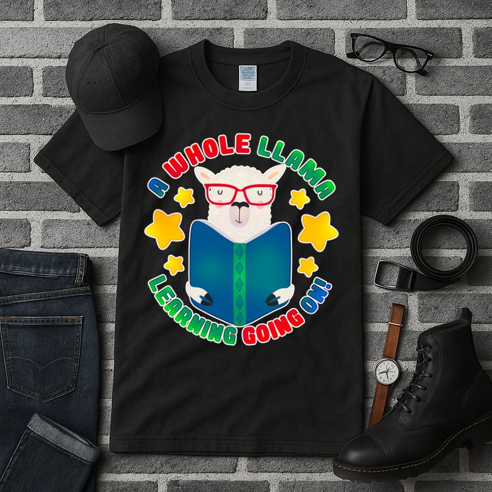 Cute Educational - A Whole Llama Learning Tall T-Shirt