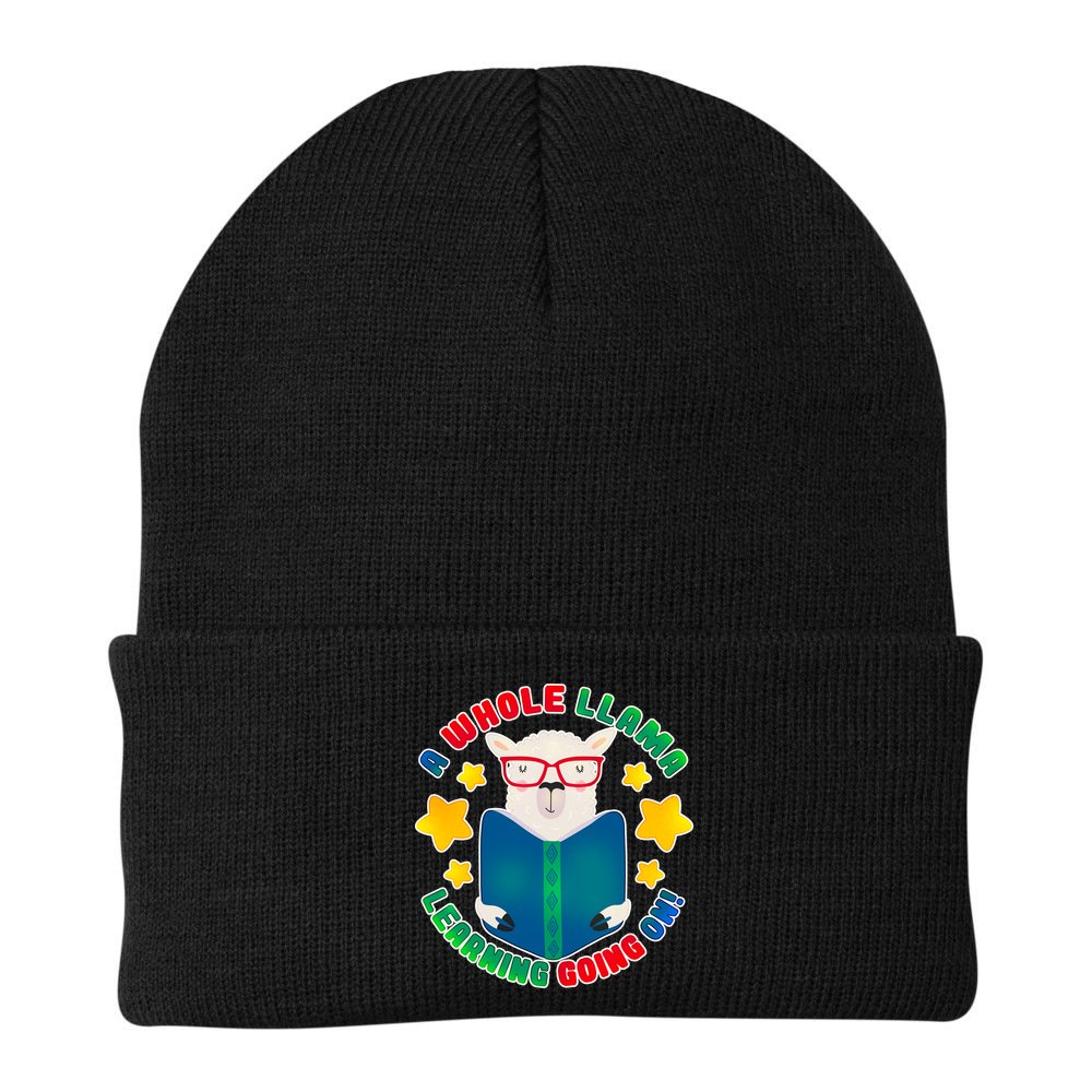 Cute Educational - A Whole Llama Learning Beanie