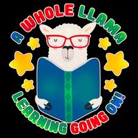 Cute Educational - A Whole Llama Learning Drawstring Bag