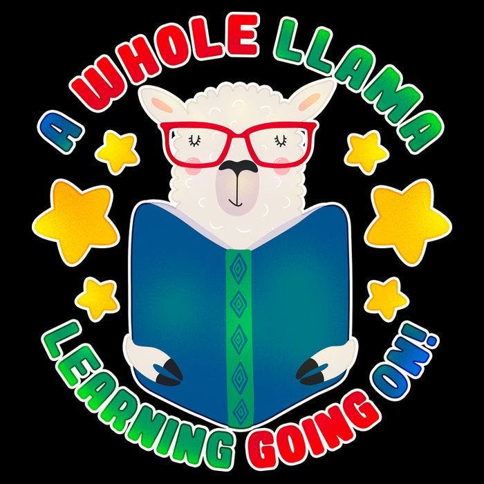 Cute Educational - A Whole Llama Learning Drawstring Bag
