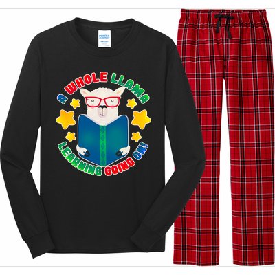 Cute Educational - A Whole Llama Learning Long Sleeve Pajama Set