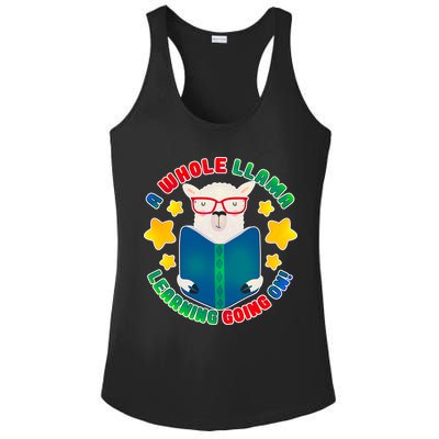 Cute Educational - A Whole Llama Learning Ladies PosiCharge Competitor Racerback Tank
