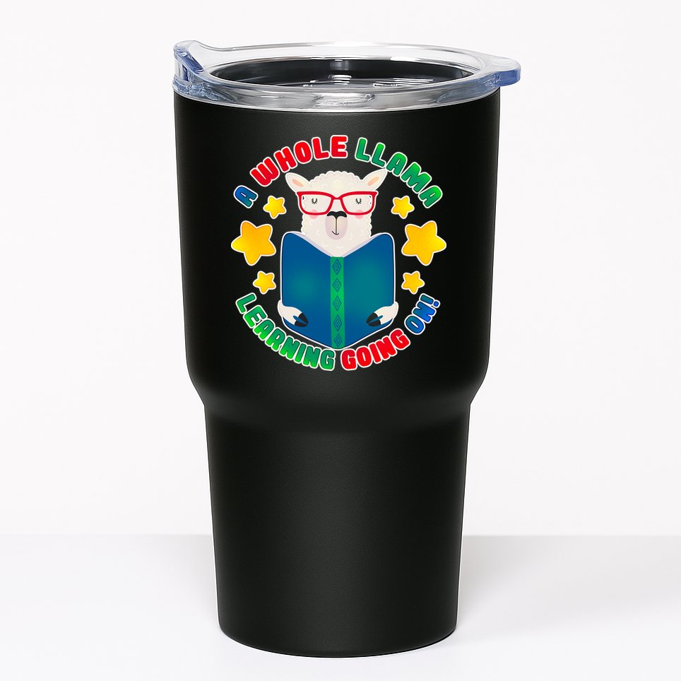 Cute Educational - A Whole Llama Learning Tumbler