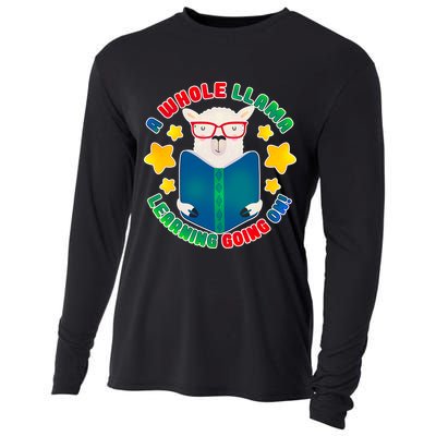 Cute Educational - A Whole Llama Learning Cooling Performance Long Sleeve Crew