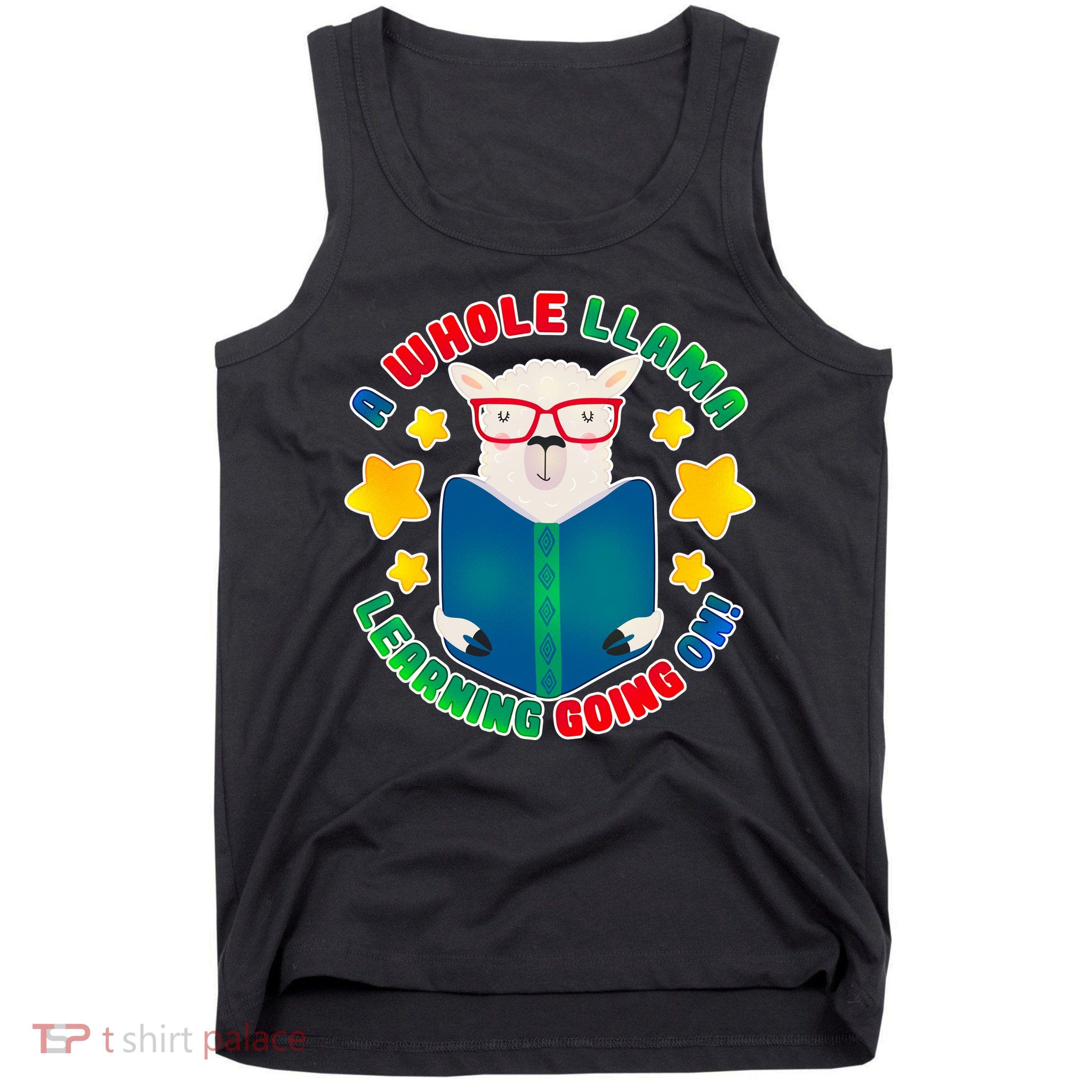 Cute Educational - A Whole Llama Learning Tank Top