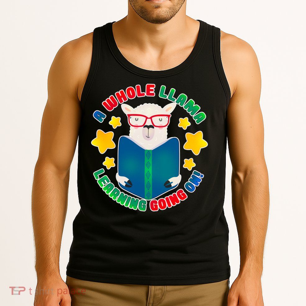 Cute Educational - A Whole Llama Learning Tank Top