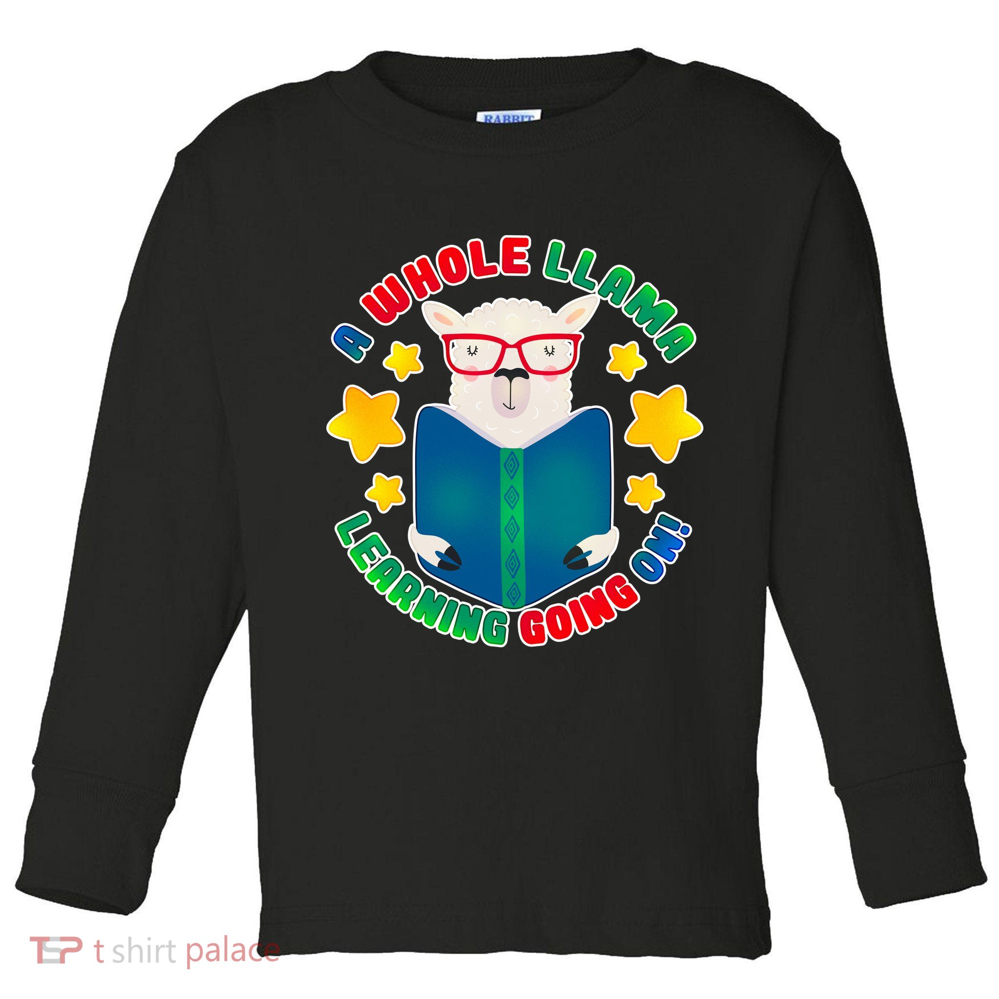 Cute Educational - A Whole Llama Learning Toddler Long Sleeve Shirt