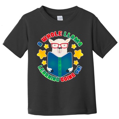 Cute Educational - A Whole Llama Learning Toddler T-Shirt