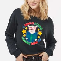 Cute Educational - A Whole Llama Learning Cropped Pullover Crew