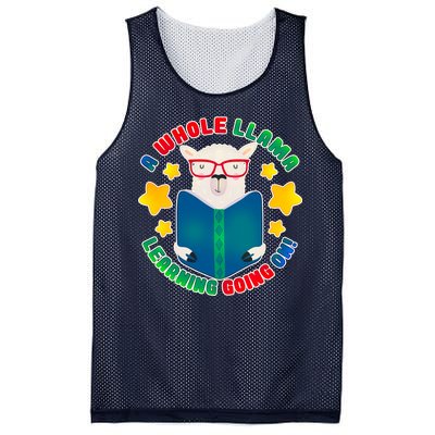 Cute Educational - A Whole Llama Learning Mesh Reversible Basketball Jersey Tank