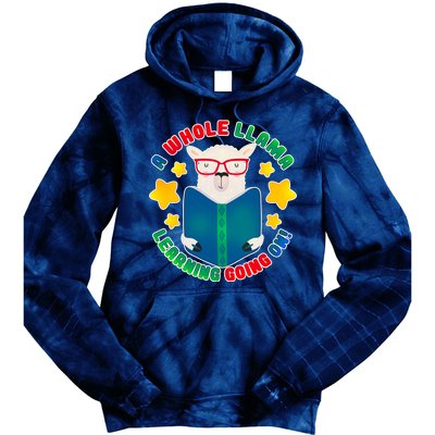 Cute Educational - A Whole Llama Learning Tie Dye Hoodie