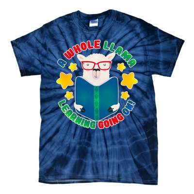 Cute Educational - A Whole Llama Learning Tie-Dye T-Shirt