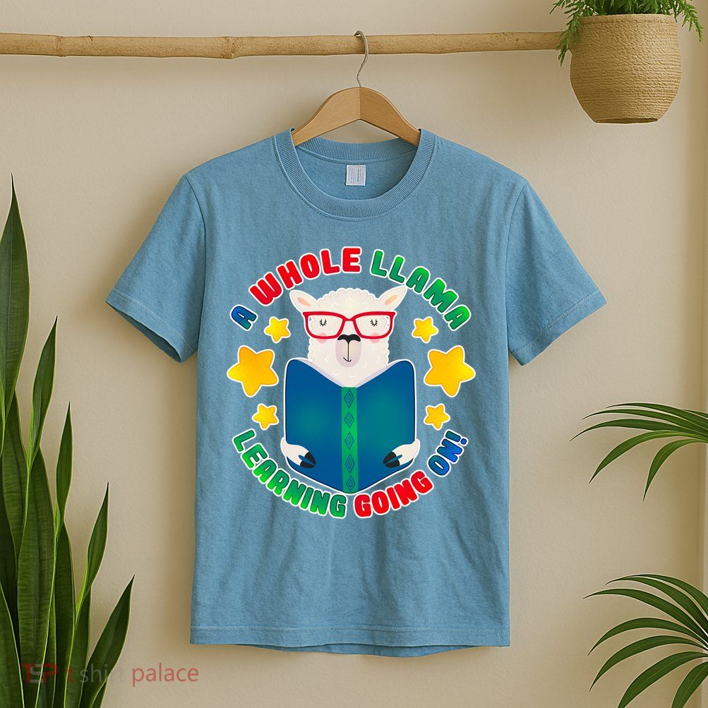 Cute Educational - A Whole Llama Learning T-Shirt