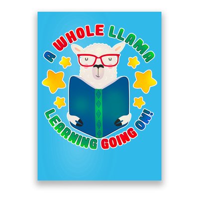 Cute Educational - A Whole Llama Learning Poster