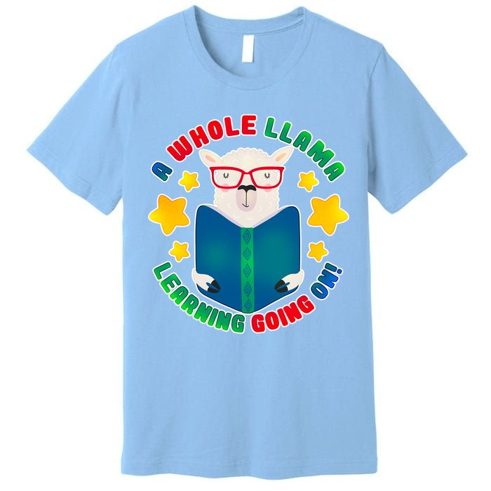 Cute Educational - A Whole Llama Learning Premium T-Shirt