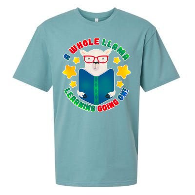 Cute Educational - A Whole Llama Learning Sueded Cloud Jersey T-Shirt