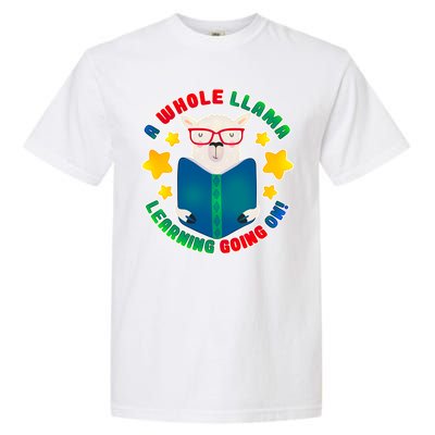 Cute Educational - A Whole Llama Learning Garment-Dyed Heavyweight T-Shirt