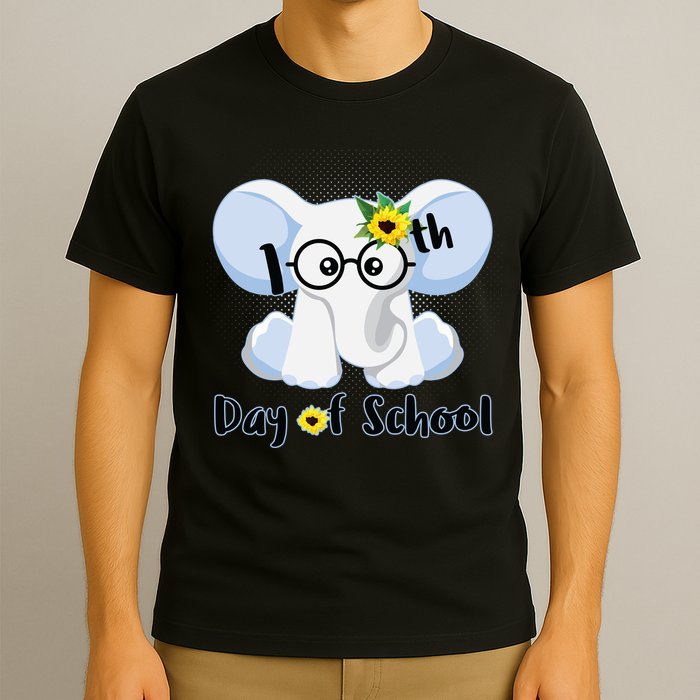 Cute Elephant 100th Day of School T-Shirt