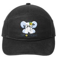 Cute Elephant 100th Day of School 7-Panel Snapback Hat