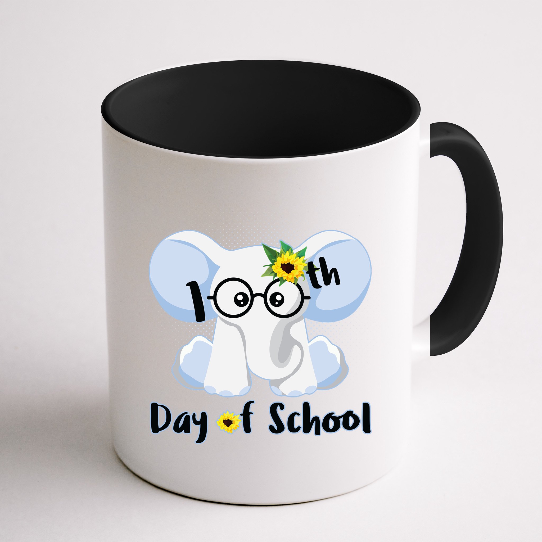 Cute Elephant 100th Day of School Mug